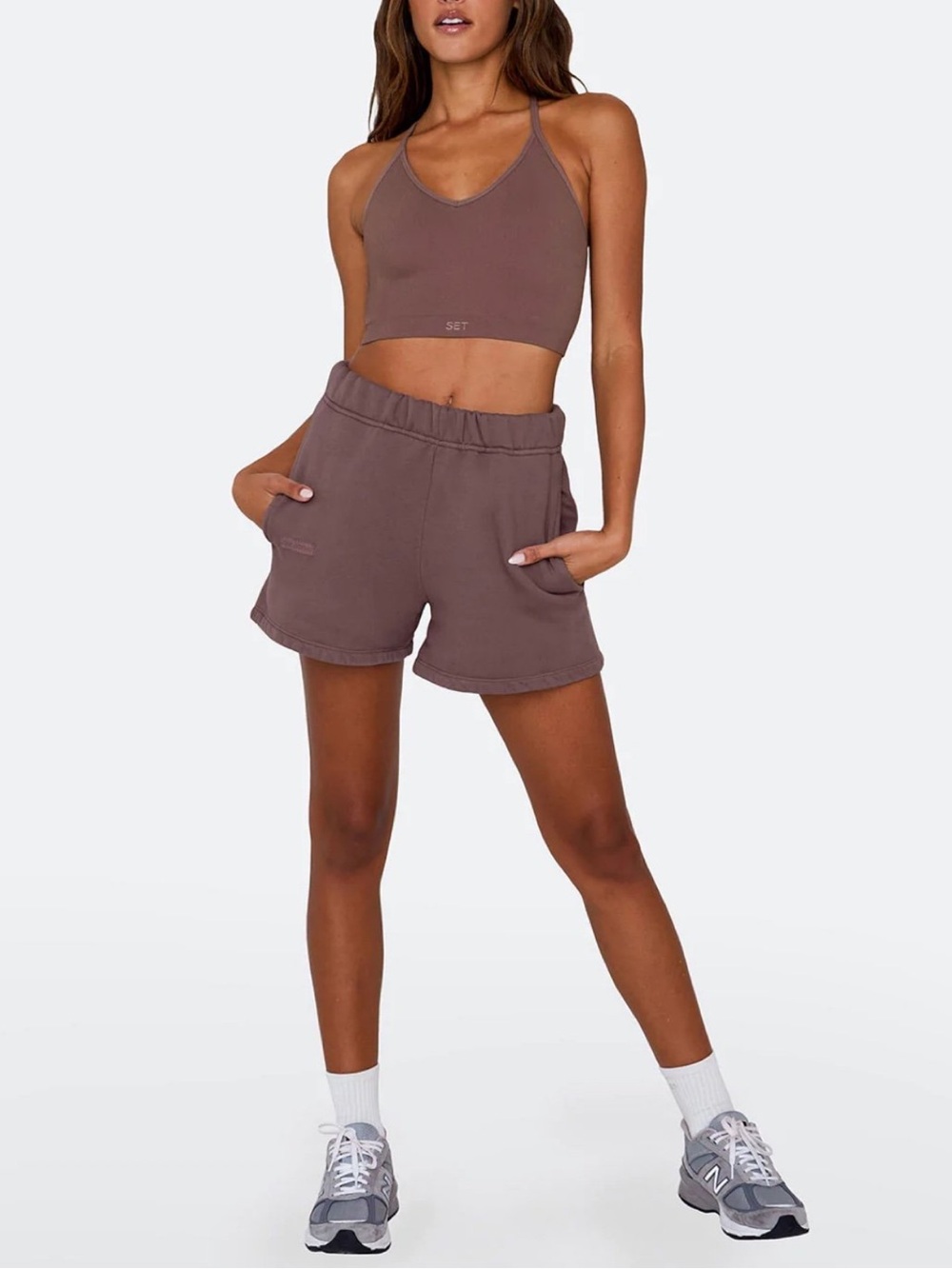 Set Active Sweat Short in Pepper